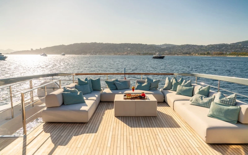 Luxury yacht interior